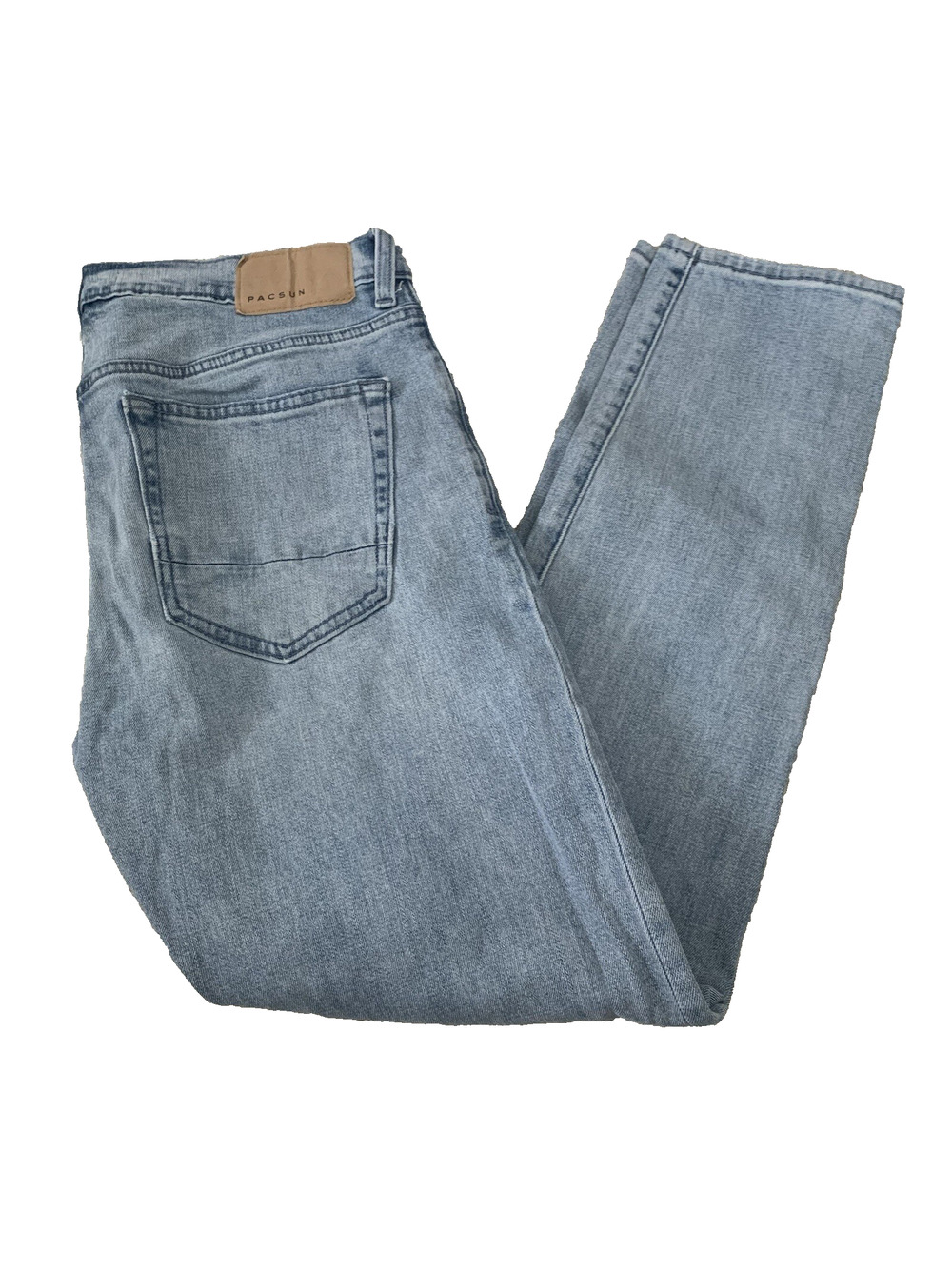 Pacsun Jeans Mens 31x30 (actual) Slim Taper Blue Light Wash Denim Stretch
